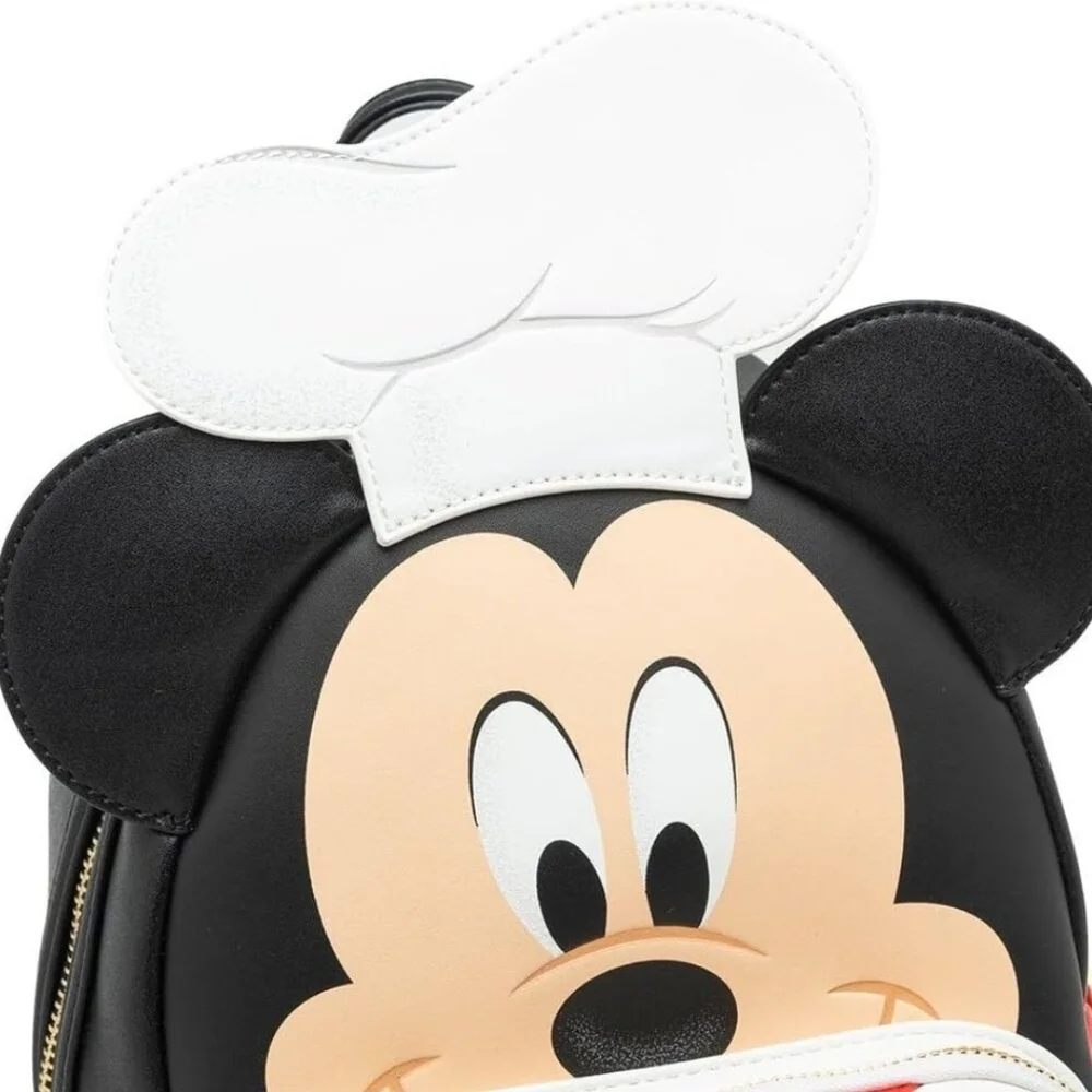 Loungefly Mickey Mouse Chef Backpack - Black, White, Red